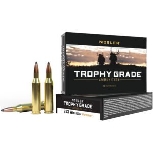 Nosler Trophy Grade Rifle Ammunition 243 Win. 100 gr. PT SP 20 rd.