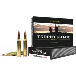 Nosler Trophy Grade Rifle Ammunition 6.5mmx284 Norma 130 gr. AB SP 20 rd.