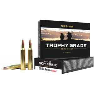 Nosler Trophy Grade Rifle Ammunition 264 Win. Mag. 130 gr. AB SP 20 rd.