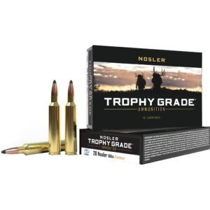 Nosler Trophy Grade Rifle Ammunition 28 Nosler 160 gr. PT SP 20 rd.