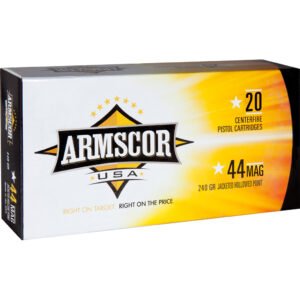 Armscor Defense Pistol Ammo 44 Mag. 240 gr. JHP 20 rd.