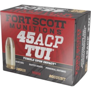 Fort Scott Munition Pistol Ammo 45 ACP 180 gr. TUI 20 rd.