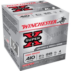 Winchester Super-X High Brass Heavy Game Load 410 ga. 2.5 in. 1/2 oz. 4 Shot 25 rd.