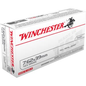 Winchester USA Rifle Ammo 7.62x39mm 123 gr. FMJ 20 rd.