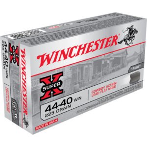 Winchester Super-X Rifle Ammo 44-40 Win. 225 gr. Lead Flat Nose 50 rd.