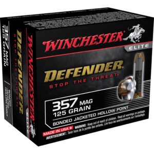 Winchester Defender Pistol Ammo 357 mag. 125 gr. Bonded Jacket HP 20 rd.