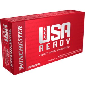 Winchester USA Ready Pistol Ammo 40 S&W 165 gr. FMJ Flat Nose 50 rd.