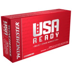 Winchester USA Ready Pistol Ammo 45 ACP 230 gr. FMJ Flat Nose 50 rd.