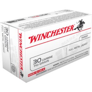 Winchester USA Rifle Ammo 30 Carbine 110 gr. FMJ 50 rd.