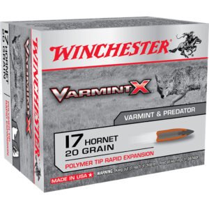 Winchester Varmint X Rifle Ammo 17 Hornet 20 gr. Varmint X Polymer Tip 20 rd.