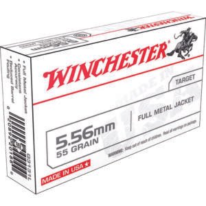 Winchester USA Rifle Ammo 5.56mm 55 gr. FMJ 20 rd.