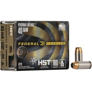 Federal Premium Personal Defense Handgun Ammo 40 S&W 180 gr. HST JHP 20 rd.