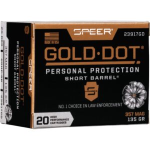 Speer Gold Dot Short Barrel Handgun Ammo 357 Mag. 135 gr. HP 20 rd.