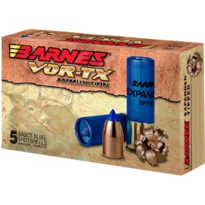 Barnes VOR-TX Shotgun Ammo 12 ga. 3 in. 438 gr. Expander Tipped Slug 5 rd.