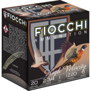 Fiocchi High Velocity Hunting Loads 20 ga. 2.75 in. 1 oz. 6 Shot 25 rd.