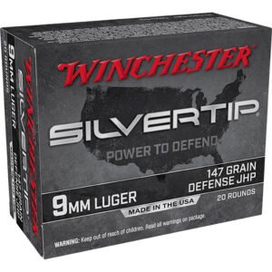 Winchester Super-X Pistol Ammo 9mm 147 gr. Silvertip HP 20 rd.