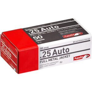 Aguila Pistol Ammo 25 ACP 50 gr. FMJ 50 rd.