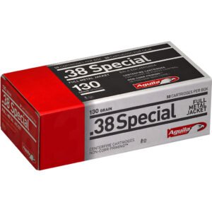 Aguila Pistol Ammo 38 Spl. 130 gr. FMJ 50 rd.