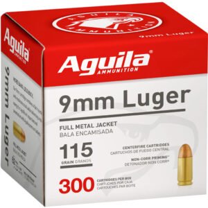 Aguila Pistol Ammo 9mm 115 gr. FMJ 300 rd.