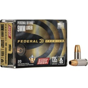 Federal Premium Personal Defense Handgun Ammo 9mm 135 gr. Hydra-Shok Deep HP 20 rd.