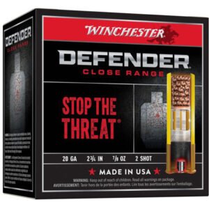 Winchester Defender Load 20 ga. 2.75 in. 7/8 oz. 2 Shot 25 rd.