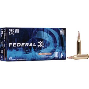 Federal Power-Shok Rifle Ammo 243 Win 100 gr. Jacketed Soft Point 20 rd.