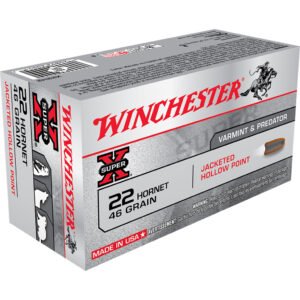 Winchester Super-X Rifle Ammo 22 Hornet 46 gr. Hollow Point 50 rd.