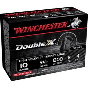 Winchester Double X High Velocity Turkey Load 10 ga. 3.5 in. 2 oz. 4 Shot 10 rd.