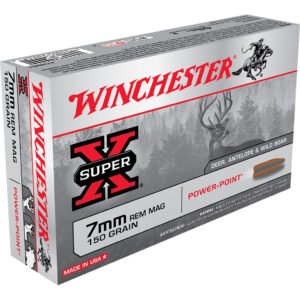Winchester Super-X Rifle Ammo 7mm Rem Mag 150 gr. Power-Point 20 rd.