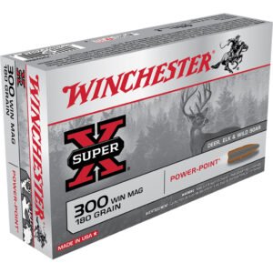 Winchester Super-X Rifle Ammo 300 Win Mag 180 gr. Power-Point 20 rd.