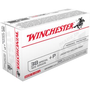Winchester USA Pistol Ammo 38 Spl 125 gr. Jacketed HP 50 rd.