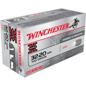 Winchester Super-X Rifle Ammo 32-20 Win 100 gr. Lead 50 rd.