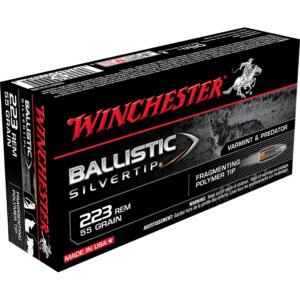 Winchester Ballistic Silvertip Rifle Ammo 223 Rem. 55 gr. Ballistic Silvertip 20 rd.