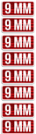 MTM AMMO CALIBER LABELS 9MM