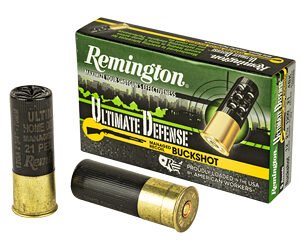 Remington Ultimate Defense Buckshot Loads 12 ga. 2.75 in. 21 Pellet 4 Buck 5 rd.
